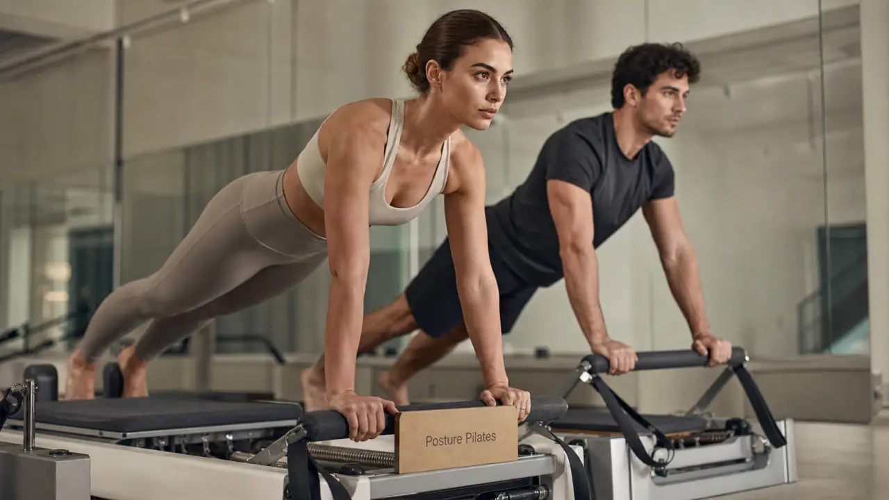 Pilates avant après : posture plus haute et tronc gainé