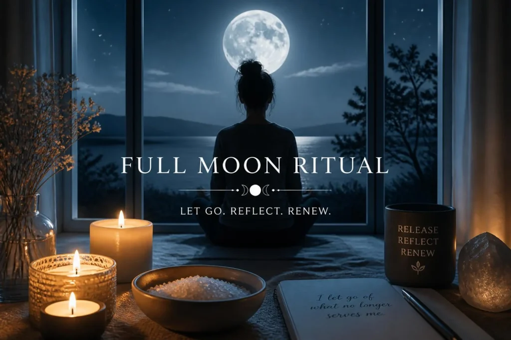 Pleine lune : 15 minutes pour lâcher prise et faire le point chez soi