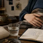 Stress et ventre gonflé : main sur ventre, intestin-cerveau, respiration