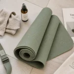 Tapis de yoga de voyage 2 mm antidérapant, plié pour transporter partout