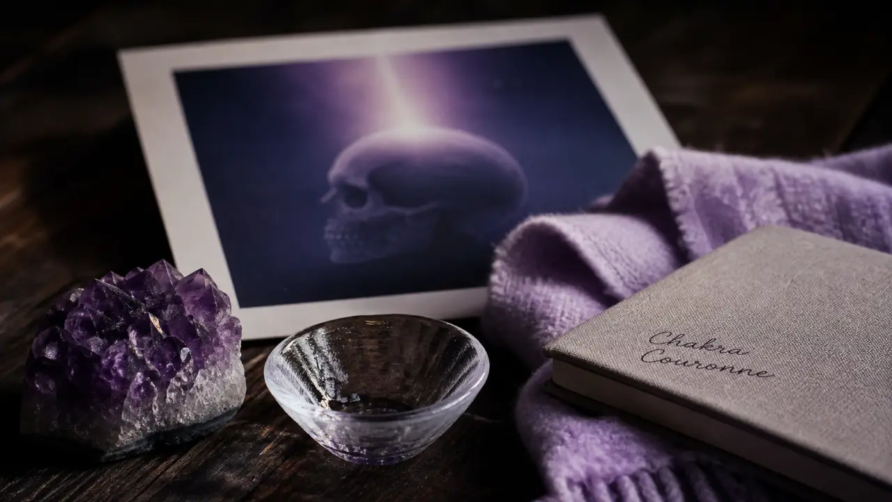 Violet signification spirituelle et chakra couronne, améthyste violette