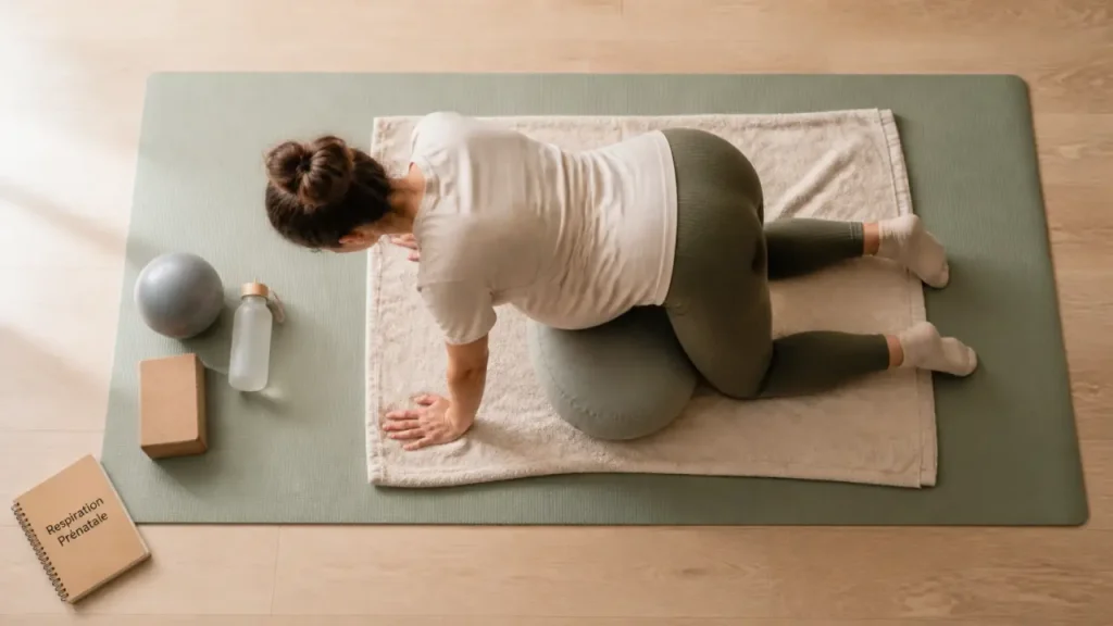 Yoga prénatal : respirer mieux, soulager le dos et éviter les postures à risque
