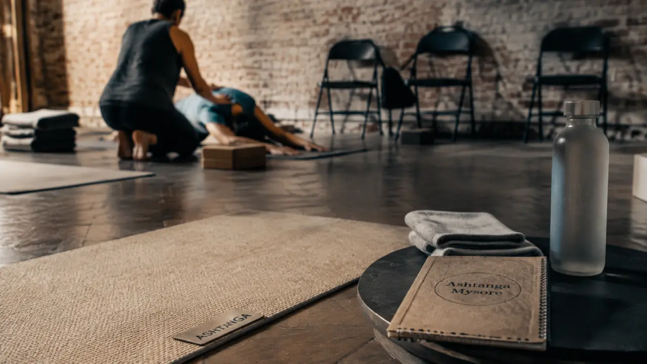 Ashtanga yoga paris france : tapis Mysore en studio