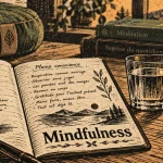 Formation méditation pleine conscience Mindfulness, carnet et bougie