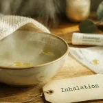 Huiles essentielles à inhaler : vapeur 70°C 10 minutes