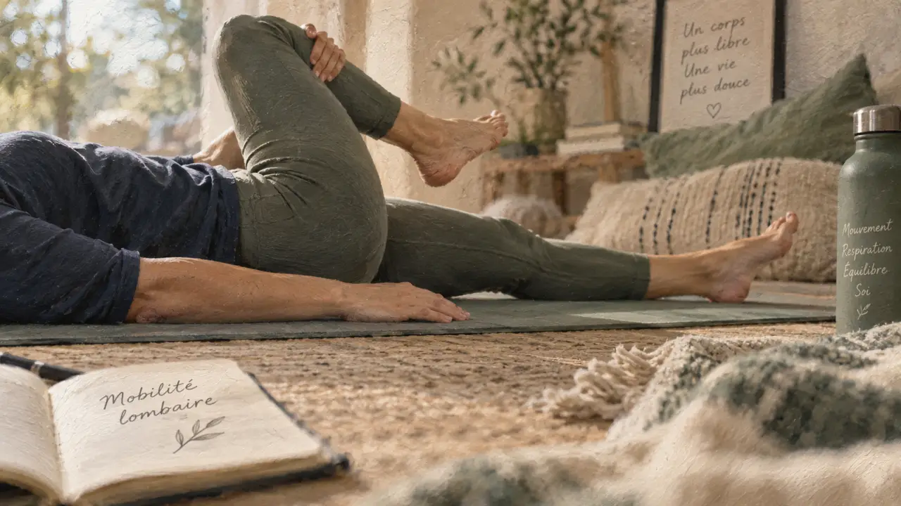Mouvements pour mal de dos : posture douce lombaires et mobilité