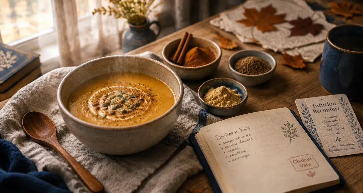 Ayurveda vata : bols d’épices et chaleur pour retrouver la stabilité