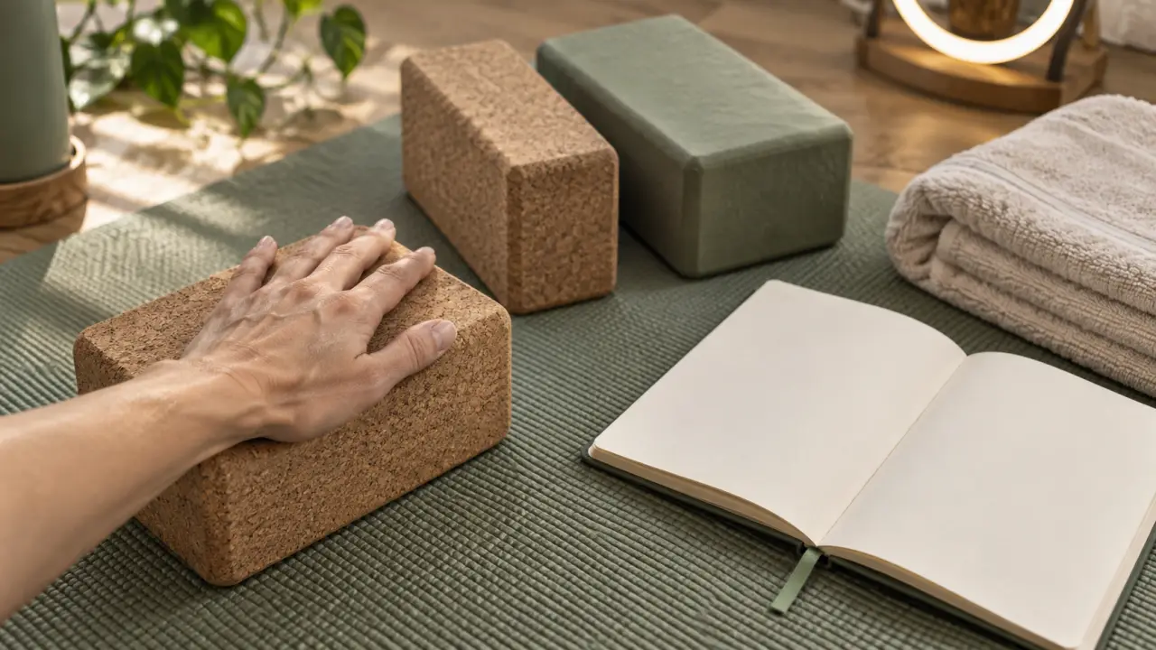 Blocs yoga exercice pour stabiliser sans forcer