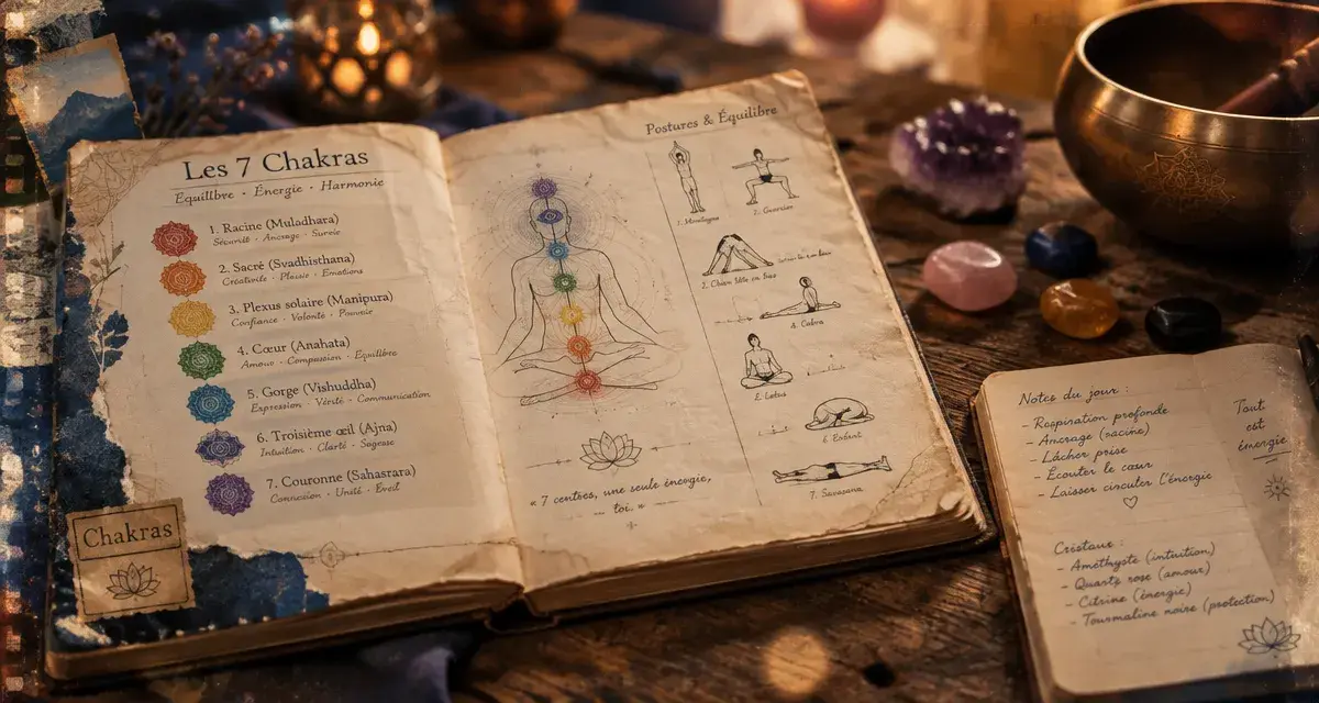 Livre sur les chakras : guide pratique, manuel complet, approche spirituelle