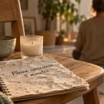 Pratique pleine conscience : carnet et bougie, 5 minutes