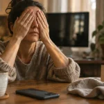 Yoga des yeux 5 minutes : soulager la fatigue visuelle, yeux fermés en palming